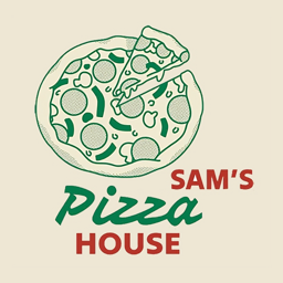 Sam's Pizza House logo.